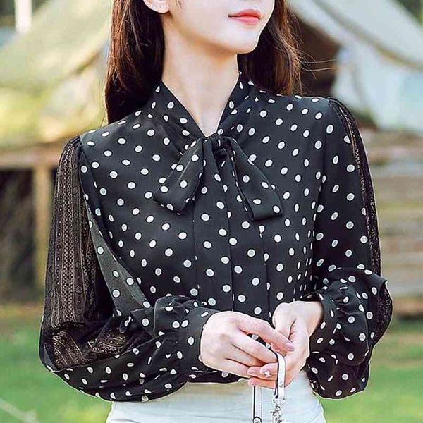 women blouses blusas mujer de moda blouse women bow v-neck dot chiffon blouse shirt long sleeve women shirts d414 210426, White
women blouses blusas mujer de moda blouse women bow v-neck dot chiffon blouse shirt long sleeve women shirts d414 210426, White