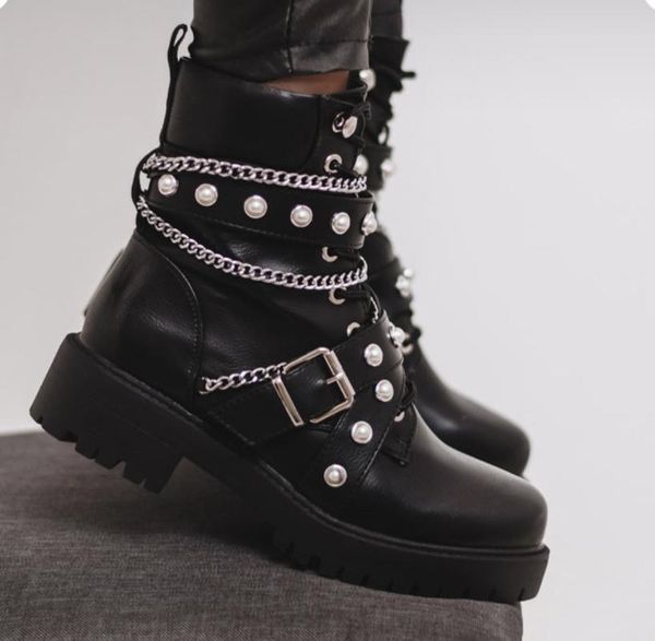 boots preto branco plus size short ins womenboots female british all-matching black handsome motorcycle gyy-1556
boots preto branco plus size short ins womenboots female british all-matching black handsome motorcycle gyy-1556