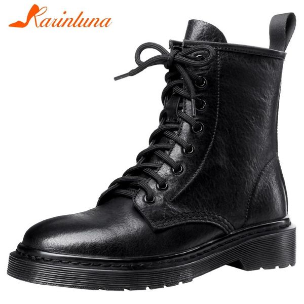 boots karin shoes woman fashion soft non-slip sole cross-tied genuine leather ankle horse hide low heels autumn, Black
boots karin shoes woman fashion soft non-slip sole cross-tied genuine leather ankle horse hide low heels autumn, Black