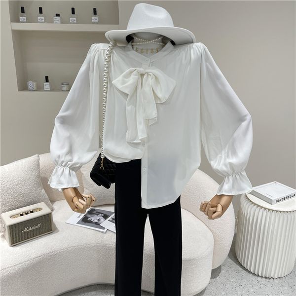 sweaters springtime female 2021 niche fashion design rentals up bow sweet flared sleeve shirt, White;black
sweaters springtime female 2021 niche fashion design rentals up bow sweet flared sleeve shirt, White;black