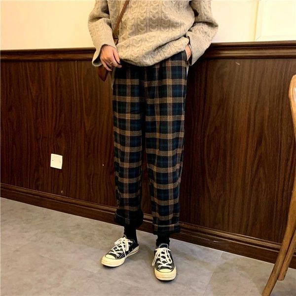 women's pants & capris plaid fleece padded casual women thick trousers loose baggy straight high waist wide leg joggers bottoms, Black;white
women's pants & capris plaid fleece padded casual women thick trousers loose baggy straight high waist wide leg joggers bottoms, Black;white