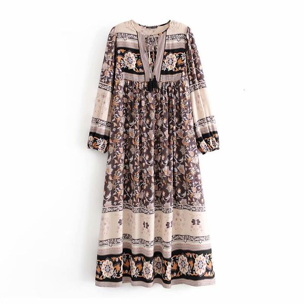 casual dresses women floral print bohemian beach es cotton tassel v-neck long sleeve spring summer boho holiday maxi lady akyt, Black;gray
casual dresses women floral print bohemian beach es cotton tassel v-neck long sleeve spring summer boho holiday maxi lady akyt, Black;gray