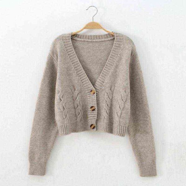 woman sweaters women's sweater 2020 autumn single-breasted knitted cardigan jacket femme chandails pull hiver, White;black 
woman sweaters women's sweater 2020 autumn single-breasted knitted cardigan jacket femme chandails pull hiver, White;black