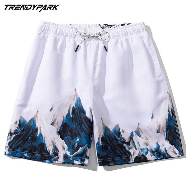 men's short snow mountain printed summer hip hop oversize pockets streetwear harajuku drawstrings casual beach board shorts 210601, White;black
men's short snow mountain printed summer hip hop oversize pockets streetwear harajuku drawstrings casual beach board shorts 210601, White;black