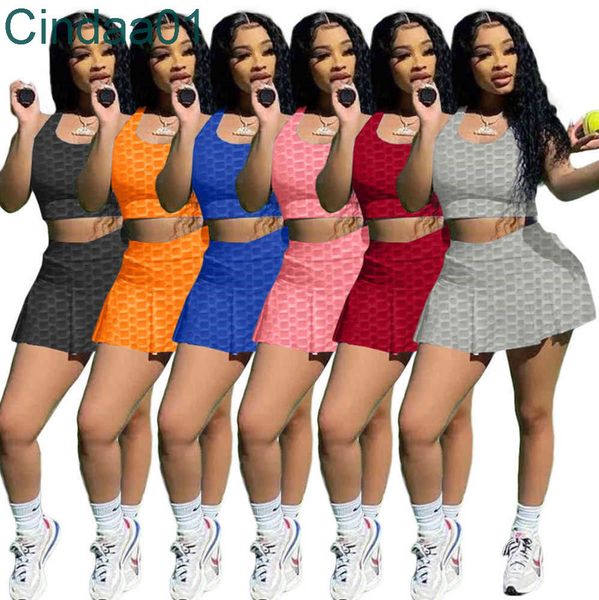 summer women two piece dress designer leisure tracksuits solid colour casual casual slim vest bubble yoga skirt set s-xxl 9583, White
summer women two piece dress designer leisure tracksuits solid colour casual casual slim vest bubble yoga skirt set s-xxl 9583, White