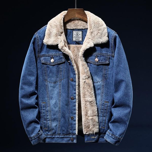 men's jackets 2021 winter warm denim jacket men fashion casual fleece thicken jeans coat male brand clothes, Black;brown
men's jackets 2021 winter warm denim jacket men fashion casual fleece thicken jeans coat male brand clothes, Black;brown