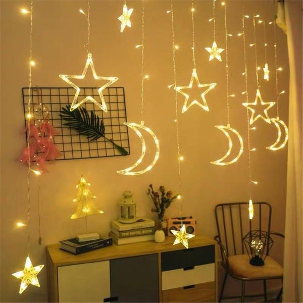 1set 3.5m ramadan star&moon led garland curtain string lights eid mubarak decoration wedding birthday party supplies
1set 3.5m ramadan star&moon led garland curtain string lights eid mubarak decoration wedding birthday party supplies