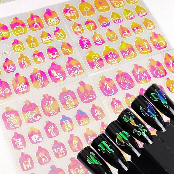 12sheets multicolor nail hollow sticker decals salon 3d art vinyls adhesive stencil holo stickers for decorations1, Black
12sheets multicolor nail hollow sticker decals salon 3d art vinyls adhesive stencil holo stickers for decorations1, Black