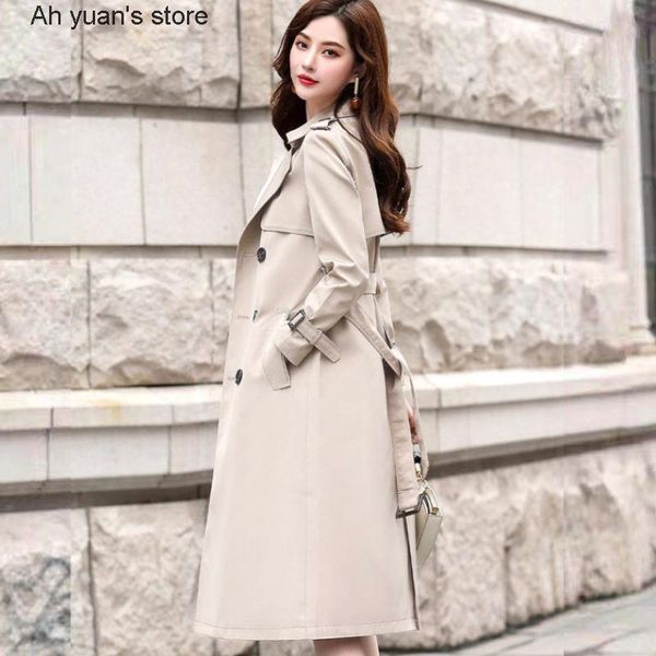 women's trench coats ah yuan autumn winter women turn-down collar double breasted office lady solid long with belt, Tan;black
women's trench coats ah yuan autumn winter women turn-down collar double breasted office lady solid long with belt, Tan;black