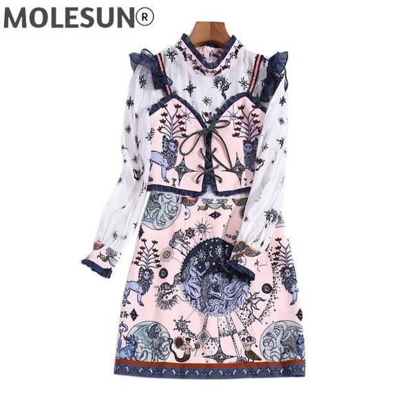 casual dresses runway 2021 fashion women's set elegant party bow exquisite vest + diamond beading print mini dress two piece suit, Black;gray
casual dresses runway 2021 fashion women's set elegant party bow exquisite vest + diamond beading print mini dress two piece suit, Black;gray
