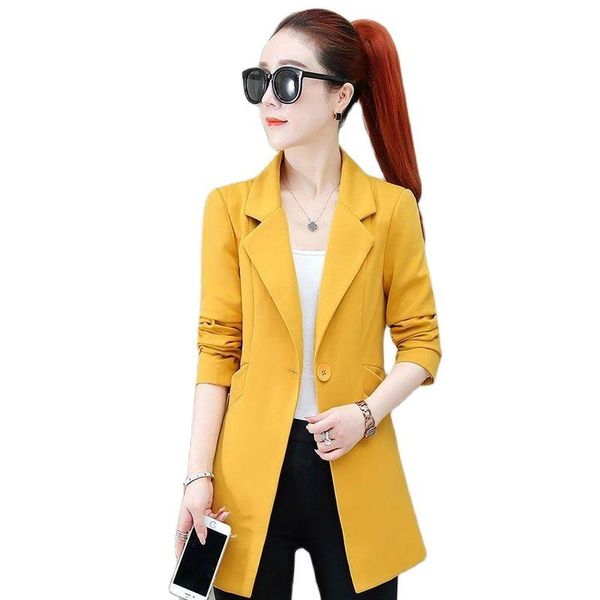 women's suits & blazers spring autumn suit jacket female mid-length 2021 fashion loose ladies all-match long sleeve women blazer coat, White;black
women's suits & blazers spring autumn suit jacket female mid-length 2021 fashion loose ladies all-match long sleeve women blazer coat, White;black