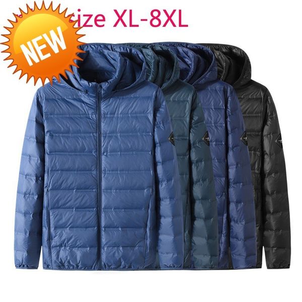new arrival suepr large autumn winter young men fashion casual stand collar hooded lightweight down jacket plus size -7xl 8xl, Black
new arrival suepr large autumn winter young men fashion casual stand collar hooded lightweight down jacket plus size -7xl 8xl, Black