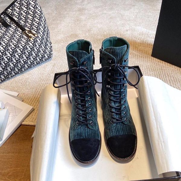 boots 2021 arrival corduroy green women lace up flock round toe rome booties original designer, Black
boots 2021 arrival corduroy green women lace up flock round toe rome booties original designer, Black