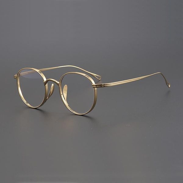 vintage golden pure titanium glasses frame men round prescription myopia optical eyeglasses women eyewear fashion sunglasses fr frames, Black
vintage golden pure titanium glasses frame men round prescription myopia optical eyeglasses women eyewear fashion sunglasses fr frames, Black
