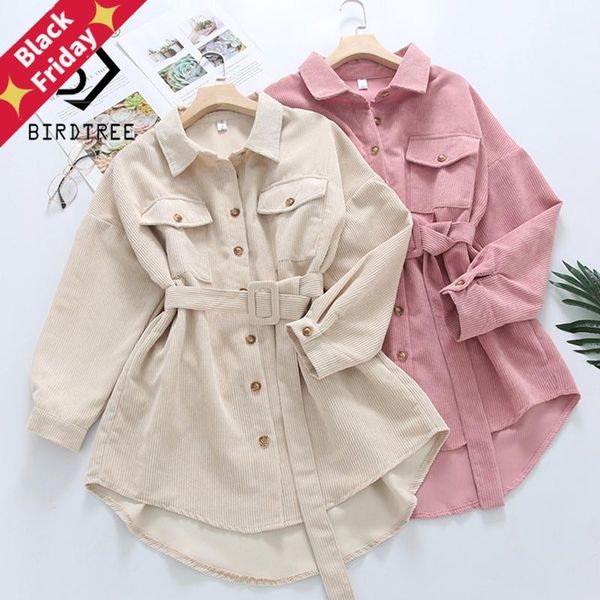 spring women solid corduroy batwing sleeve vintage shirt jacket with belt turn-down collar long outwear female casual women's jackets, Black;brown
spring women solid corduroy batwing sleeve vintage shirt jacket with belt turn-down collar long outwear female casual women's jackets, Black;brown