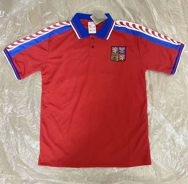 1996 retro czech republic soccer jersey 1996/1997 home #18 novotny #4 nedved #8 poborsky #19 frydek football shirt uniform, Black;yellow
1996 retro czech republic soccer jersey 1996/1997 home #18 novotny #4 nedved #8 poborsky #19 frydek football shirt uniform, Black;yellow