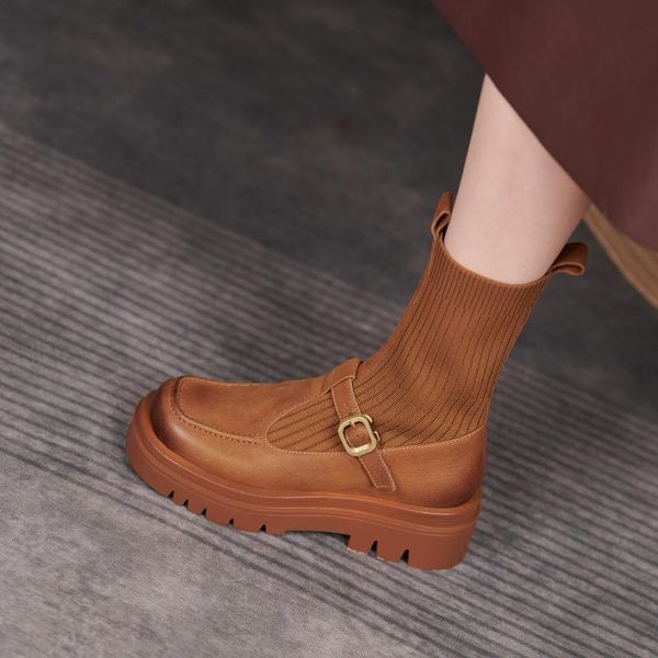 boots 2021 winter platform women genuine leather slip-on round toe thick heel ankle shoes flat with chunky, Black
boots 2021 winter platform women genuine leather slip-on round toe thick heel ankle shoes flat with chunky, Black
