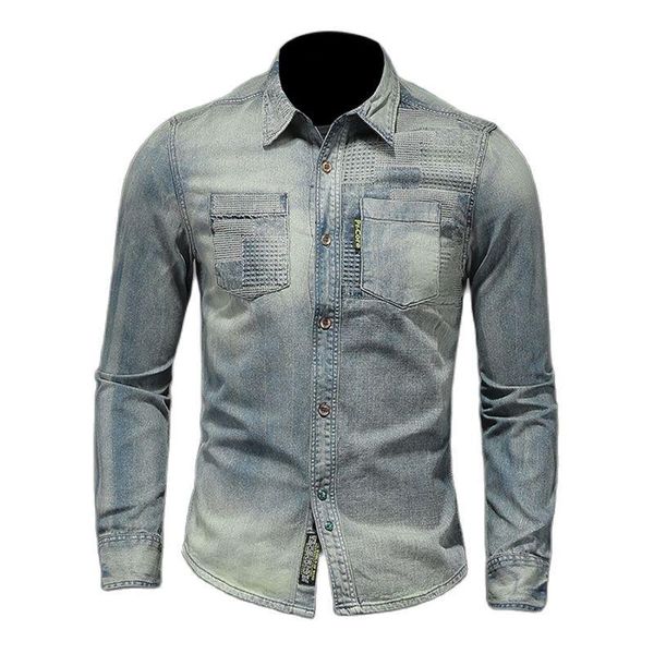 men's casual shirts spring/autumn long sleeve denim shirt streetwear jean cowboy thin coat fashion men clothing -3xl, White;black
men's casual shirts spring/autumn long sleeve denim shirt streetwear jean cowboy thin coat fashion men clothing -3xl, White;black