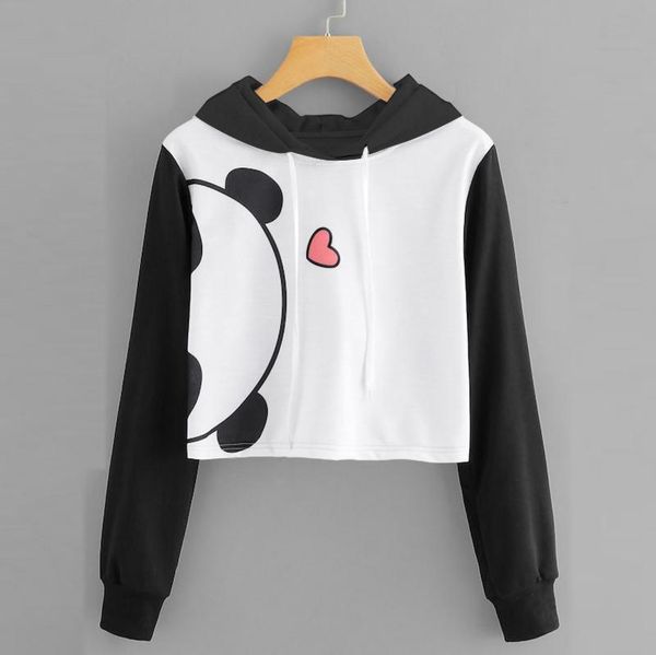 panda print women sweatshirts girl animal long sleeve hooded crop blouse pullover sweatshirt sudaderas de mujer women's hoodies &, Black
panda print women sweatshirts girl animal long sleeve hooded crop blouse pullover sweatshirt sudaderas de mujer women's hoodies &, Black