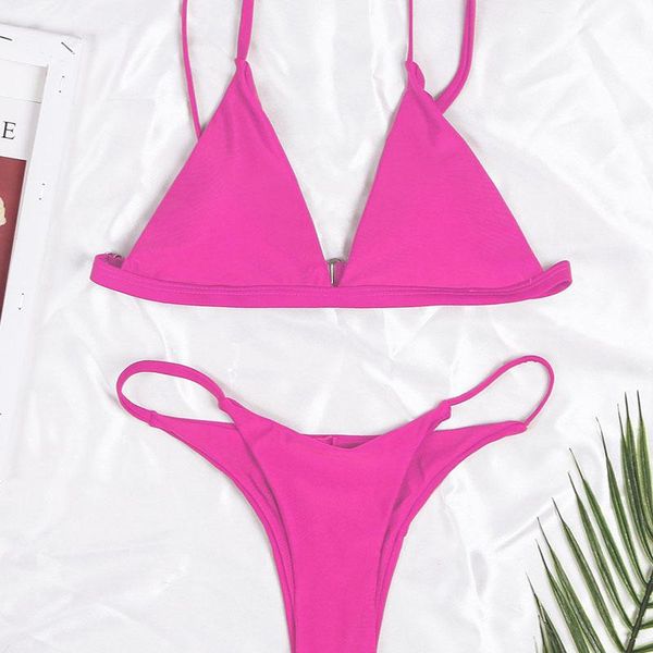 women's swimwear solid color open back bandage bikini swimsuit 2021 summer split beachwear, White;black
women's swimwear solid color open back bandage bikini swimsuit 2021 summer split beachwear, White;black