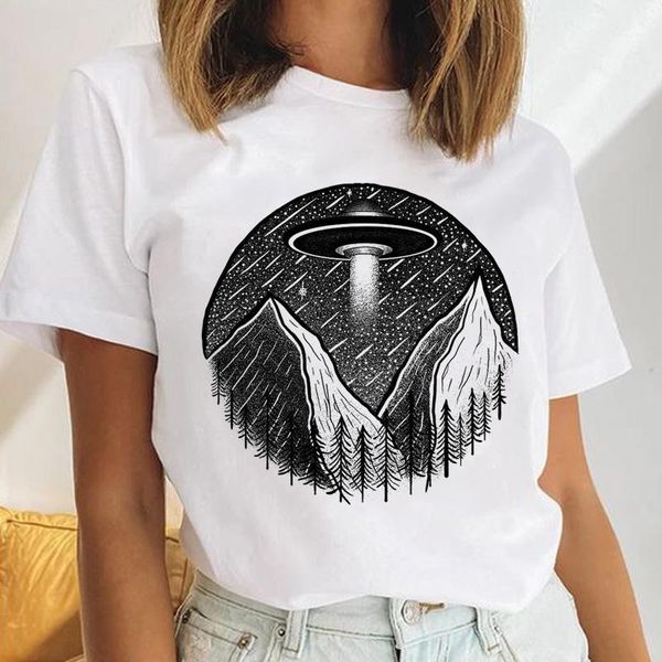 women's t-shirt women ufo mountain short sleeve 90s watercolor casual female cartoon clothes print ladies tees tshirt graphic, White
women's t-shirt women ufo mountain short sleeve 90s watercolor casual female cartoon clothes print ladies tees tshirt graphic, White