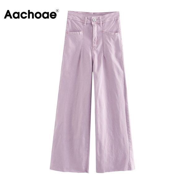 aachoae women high waisted wide leg jeans zipper fly casual solid denim pants streetwear straight purple jeans trousers 210413, Blue
aachoae women high waisted wide leg jeans zipper fly casual solid denim pants streetwear straight purple jeans trousers 210413, Blue