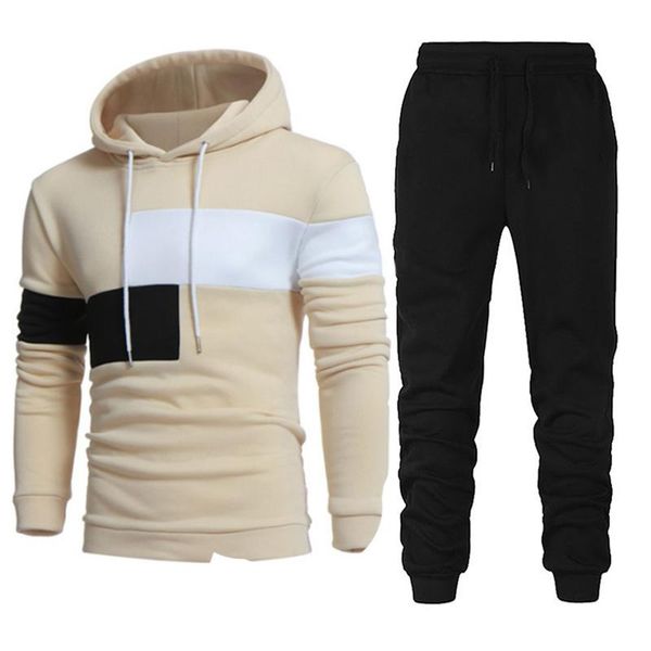 men's tracksuits sets stitching hoodie two piece 2021 casual loose streetwear sportswear pants pullovers contrasting color suit, Gray
men's tracksuits sets stitching hoodie two piece 2021 casual loose streetwear sportswear pants pullovers contrasting color suit, Gray
