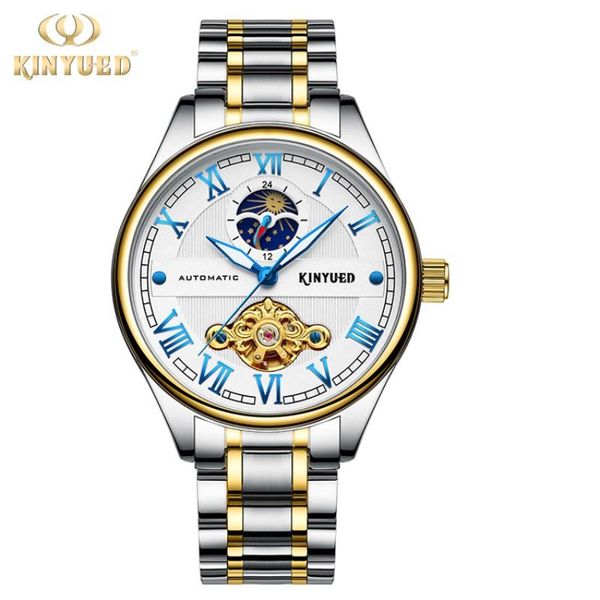 wristwatches men stainless steel automatic mechanical watch kinyued chain businessreloj hombre gift box packaging, Slivery;brown
wristwatches men stainless steel automatic mechanical watch kinyued chain businessreloj hombre gift box packaging, Slivery;brown