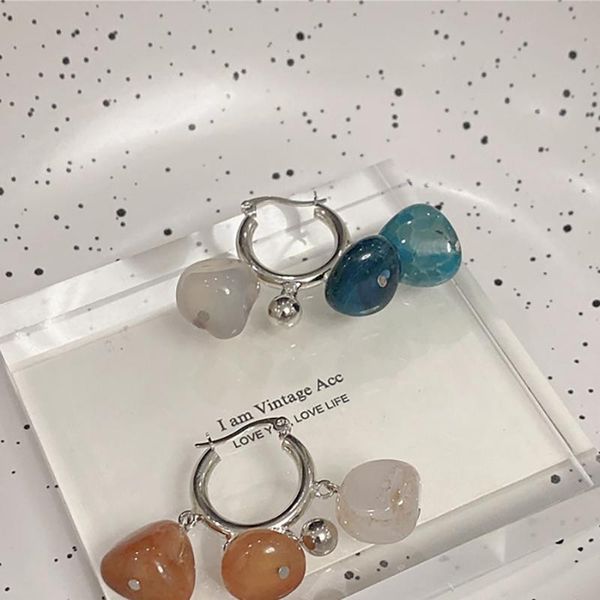 hoop & huggie 1 pcs retro color stone bead earrings for women korean fashion sweet design 2021 trendy jewelry wholesale boucle oreille femme, Golden;silver
hoop & huggie 1 pcs retro color stone bead earrings for women korean fashion sweet design 2021 trendy jewelry wholesale boucle oreille femme, Golden;silver