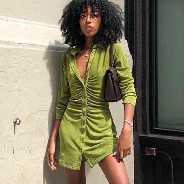 spring slim shirt dresses women green party dress mini dress turn-down collar button streetwear ladies short dresses, Black;gray
spring slim shirt dresses women green party dress mini dress turn-down collar button streetwear ladies short dresses, Black;gray
