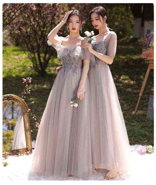 prom luxury boutique occasion dresses gray bridmaid 2021 xianqi simple sister group temperament thin evening, Black
prom luxury boutique occasion dresses gray bridmaid 2021 xianqi simple sister group temperament thin evening, Black