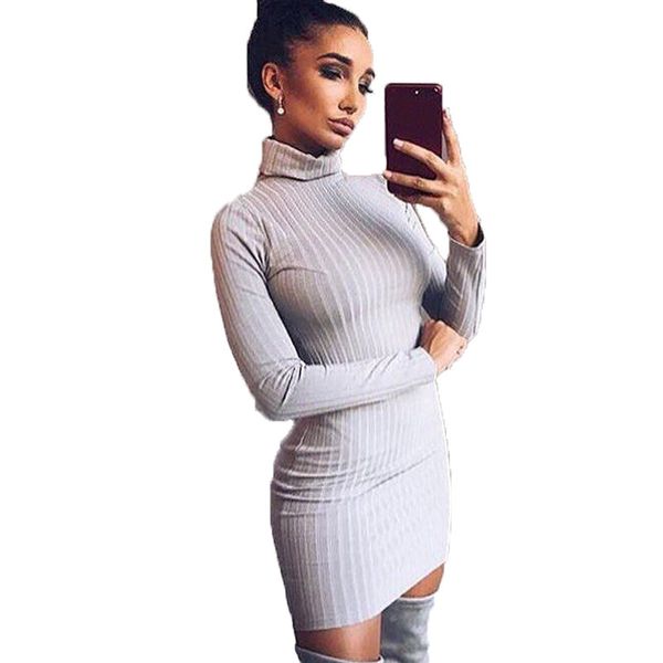 fall winter women casual thicken basic bottoming dress ladies long sleeve knitted ribbed dress black bodycon mini party dresses 210414, Black;gray
fall winter women casual thicken basic bottoming dress ladies long sleeve knitted ribbed dress black bodycon mini party dresses 210414, Black;gray