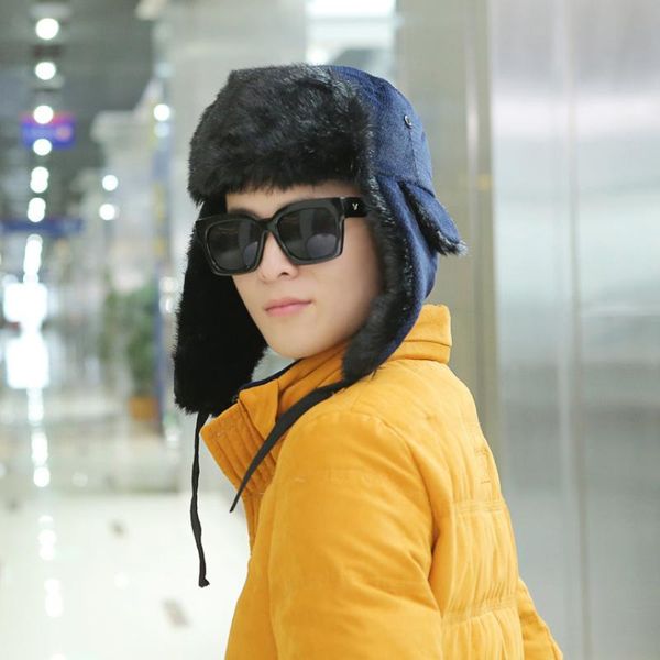berets cute solid black pink bomber hat outdoor wind prevent russian for women men earflap cap northeast warm trapper, Blue;gray
berets cute solid black pink bomber hat outdoor wind prevent russian for women men earflap cap northeast warm trapper, Blue;gray