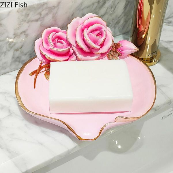creative ceramic petal soap box bathroom storage tray solid color drain dish modern home products accessories bath accessory set
creative ceramic petal soap box bathroom storage tray solid color drain dish modern home products accessories bath accessory set