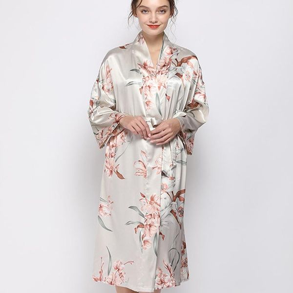 women's sleepwear peignoir for women pajamas simulation silk negligee flower print mid-length gown nigthgown homewear, Black;red
women's sleepwear peignoir for women pajamas simulation silk negligee flower print mid-length gown nigthgown homewear, Black;red