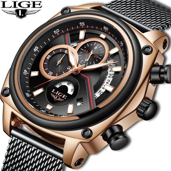 wristwatches lige fashion casual quartz men watch military waterproof mens watches sports wrist for clock, Slivery;brown
wristwatches lige fashion casual quartz men watch military waterproof mens watches sports wrist for clock, Slivery;brown