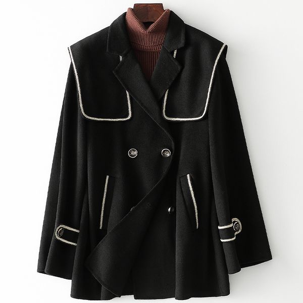 luxury women's short coatlong term stock simple hont 2021 spring double-sided women's woolen coat rt medium and long, Black;brown
luxury women's short coatlong term stock simple hont 2021 spring double-sided women's woolen coat rt medium and long, Black;brown