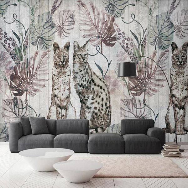 wallpapers custom 3d po retro plants leaves animals cat leopard non-woven mural wallpaper for bedroom living room wall home decoration
wallpapers custom 3d po retro plants leaves animals cat leopard non-woven mural wallpaper for bedroom living room wall home decoration