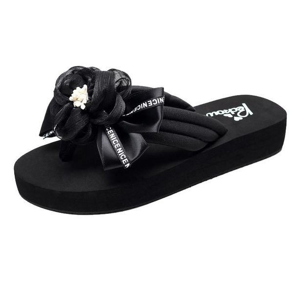slippers celebrity flower flip-flops womens summer outer wear fashion thick bottomed slanted heel sandals luxury shoes women designers, Black
slippers celebrity flower flip-flops womens summer outer wear fashion thick bottomed slanted heel sandals luxury shoes women designers, Black