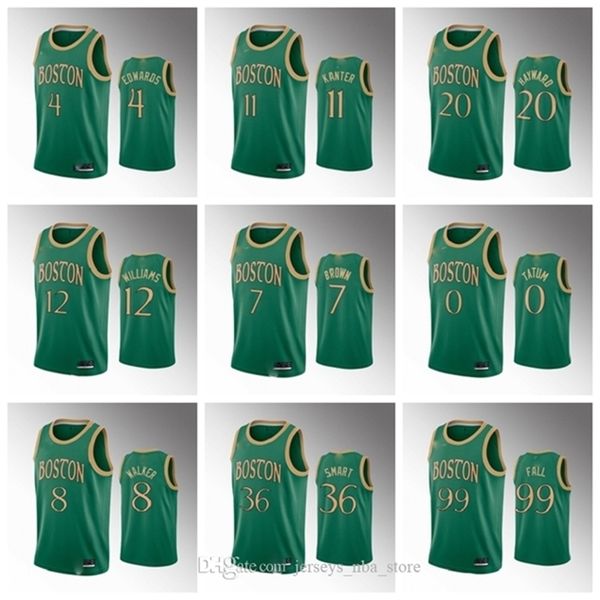 09boston\rceltics\rmen basketball green jersey tacko fall marcus smart gordon hayward enes kanter kemba walker jaylen brown tatum, Black
09boston\rceltics\rmen basketball green jersey tacko fall marcus smart gordon hayward enes kanter kemba walker jaylen brown tatum, Black
