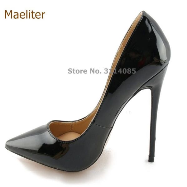chic ladies black mirrored leather pointed toe shoes thin extreme high heel gladiator wedding pumps 10cm 12cm us10 dress
chic ladies black mirrored leather pointed toe shoes thin extreme high heel gladiator wedding pumps 10cm 12cm us10 dress