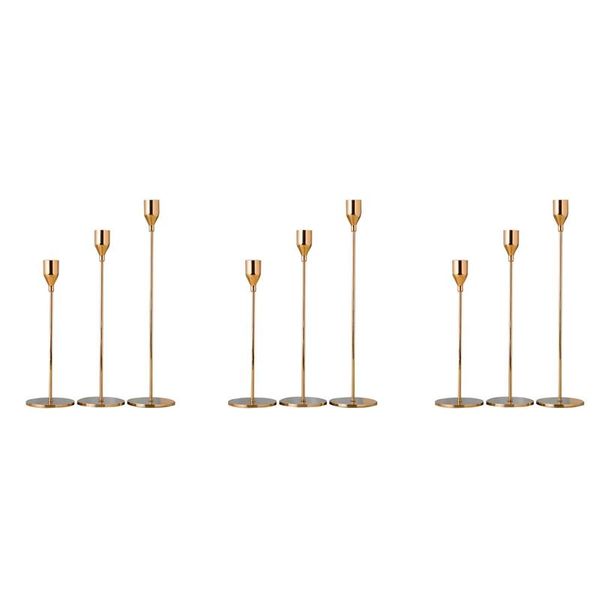 candle holders 9pcs/set chinese style metal simple golden wedding bar party living room decor home candlestick
candle holders 9pcs/set chinese style metal simple golden wedding bar party living room decor home candlestick