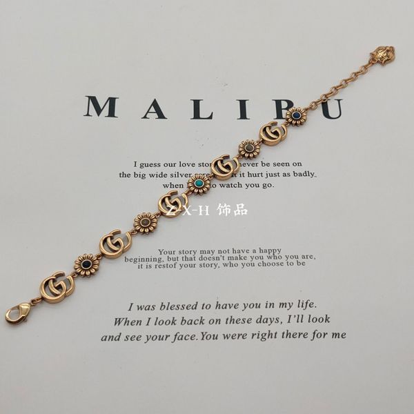 ladies fashion jewelry 2021 double bracelet new daisy flower ancient family bracelet fashion versatile women's bracelet letter, Black
ladies fashion jewelry 2021 double bracelet new daisy flower ancient family bracelet fashion versatile women's bracelet letter, Black