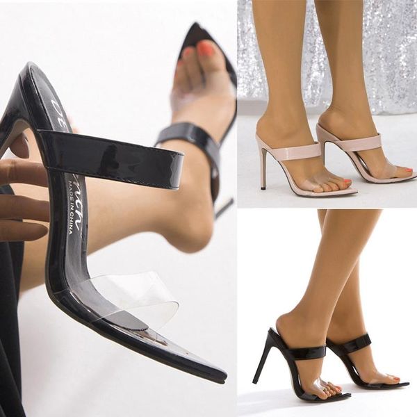 slippers chaussures home shoes woman pointed toe solid color thin heels summer lazy party pantoufle femme calzado, Black
slippers chaussures home shoes woman pointed toe solid color thin heels summer lazy party pantoufle femme calzado, Black