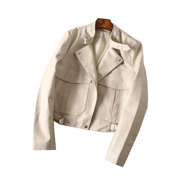 women's leather & faux 2021 spring pu jacket motorcycle autumn long sleeve soft jackets female coats outerwear, Black
women's leather & faux 2021 spring pu jacket motorcycle autumn long sleeve soft jackets female coats outerwear, Black