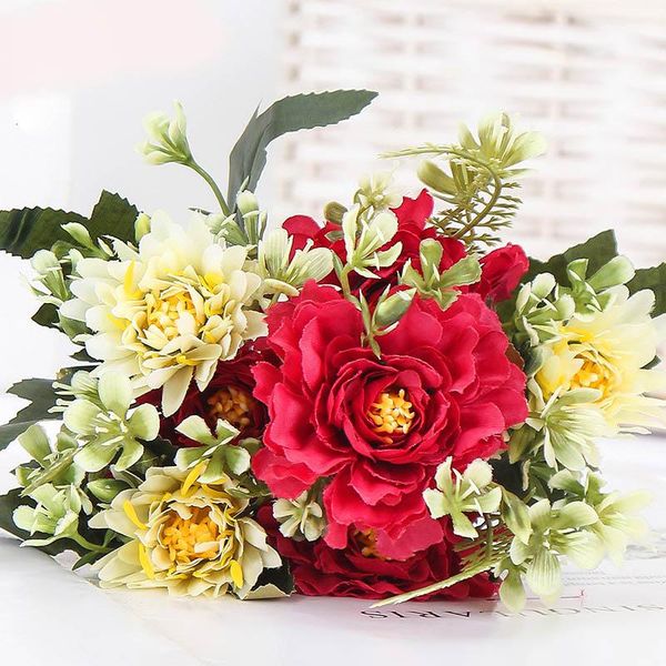 decorative flowers & wreaths 1 bouquet camellia artificial peony rose silk fake flores wedding flower diy home garden party decoration
decorative flowers & wreaths 1 bouquet camellia artificial peony rose silk fake flores wedding flower diy home garden party decoration