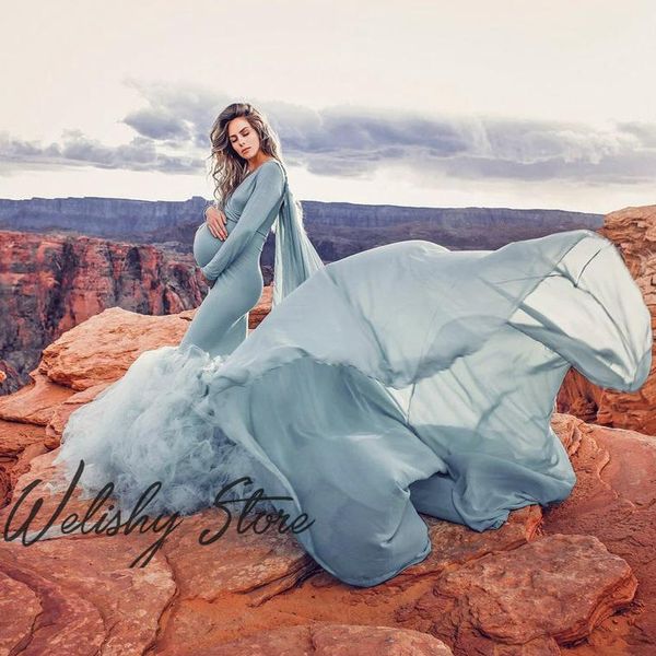 casual dresses amazing chic mermaid maternity women 2021 with cloak tulle ruffles puffy prom party gowns po shoot customized, Black;gray
casual dresses amazing chic mermaid maternity women 2021 with cloak tulle ruffles puffy prom party gowns po shoot customized, Black;gray