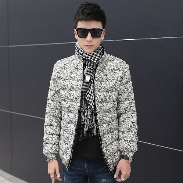 Men's Down & Parkas Wholesale- fashion men winter jacket slim flower collar SC M3PA, Black
Men's Down & Parkas Wholesale- fashion men winter jacket slim flower collar SC M3PA, Black
