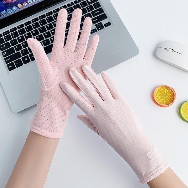 five fingers gloves summer ladies silk fashion anti-uv sunscreen thin solid color mesh breathable for women driving cycling, Blue;gray
five fingers gloves summer ladies silk fashion anti-uv sunscreen thin solid color mesh breathable for women driving cycling, Blue;gray