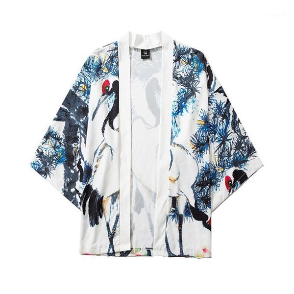 summer japanese five point sleeves kimono mens and womens cloak jacke fashion blouse women's blouses & shirts, White
summer japanese five point sleeves kimono mens and womens cloak jacke fashion blouse women's blouses & shirts, White